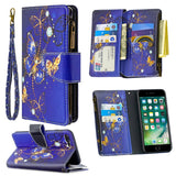 Colored Drawing Pattern Zipper Horizontal Flip Leather Case with Holder & Card Slots & Wallet, For iPhone 8 Plus & 7 Plus, For iPhone 8 & 7, For iPhone 6s Plus & 6 Plus, For iPhone 6s & 6, For iPhone XR, For iPhone XS Max