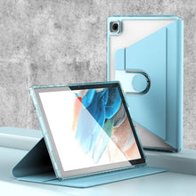 Load image into Gallery viewer, Clear 360 Rotation Stand Smart Leather Tablet Case