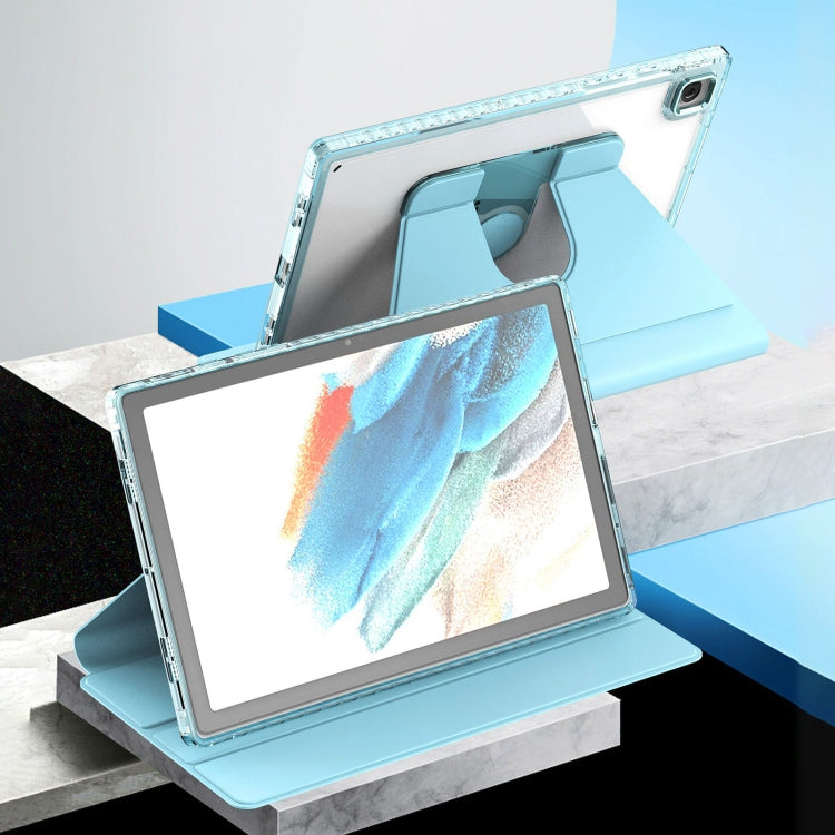 Clear 360 Rotation Stand Smart Leather Tablet Case