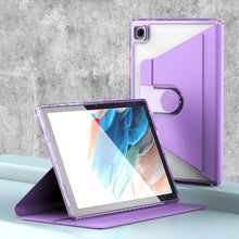 Load image into Gallery viewer, Clear 360 Rotation Stand Smart Leather Tablet Case