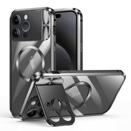 Large Window Holder MagSafe Magnetic Metal Phone Case, For iPhone 15 Pro Max, For iPhone 14, For iPhone 15 Pro, For iPhone 14 Pro, For iPhone 15, For iPhone 14 Pro Max, For iPhone 13 Pro Max, For iPhone 13 Pro, For iPhone 13