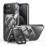 Large Window Holder MagSafe Magnetic Metal Phone Case, For iPhone 15 Pro Max, For iPhone 14, For iPhone 15 Pro, For iPhone 14 Pro, For iPhone 15, For iPhone 14 Pro Max, For iPhone 13 Pro Max, For iPhone 13 Pro, For iPhone 13