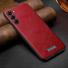 Load image into Gallery viewer, SULADA Shockproof TPU Hybrid Handmade Leather Phone Case, For Samsung Galaxy S25 5G, For Samsung Galaxy S25+ 5G, For Samsung Galaxy S25 Ultra 5G, For Samsung Galaxy S24 Ultra 5G, For Samsung Galaxy S24+ 5G, For Samsung Galaxy S24 5G                    ...