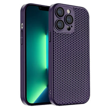 Load image into Gallery viewer, Honeycomb Radiating PC Phone Case, For iPhone 14 Plus, For iPhone 14, For iPhone 14 Pro, For iPhone 14 Pro Max, For iPhone 13 Pro Max, For iPhone 13 Pro