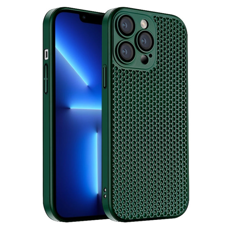 Honeycomb Radiating PC Phone Case, For iPhone 14 Plus, For iPhone 14, For iPhone 14 Pro, For iPhone 14 Pro Max, For iPhone 13 Pro Max, For iPhone 13 Pro