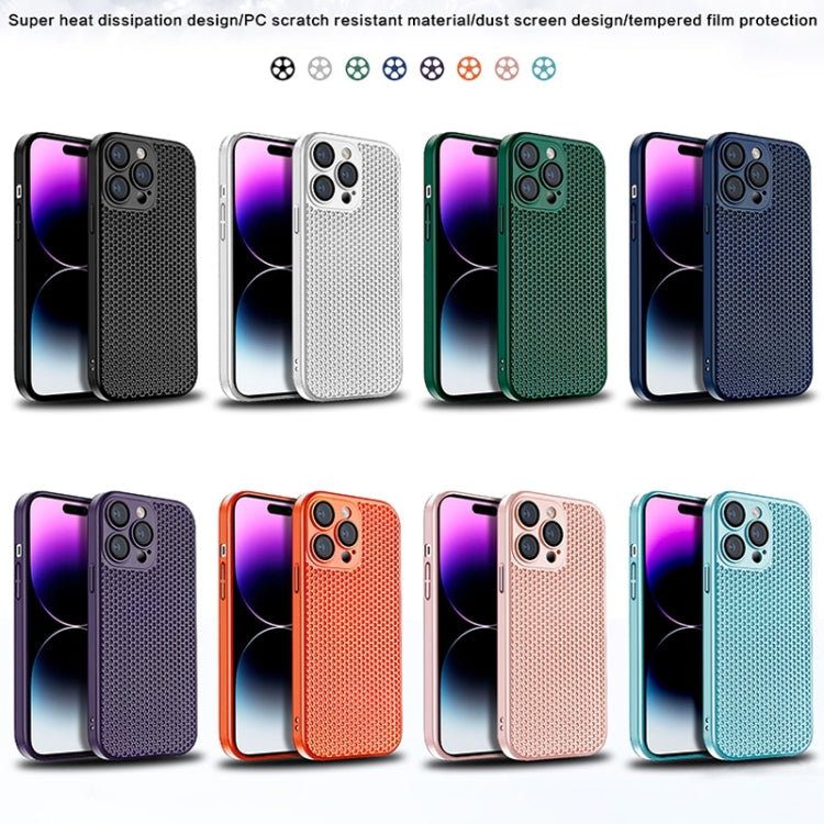 Honeycomb Radiating PC Phone Case, For iPhone 14 Plus, For iPhone 14, For iPhone 14 Pro, For iPhone 14 Pro Max, For iPhone 13 Pro Max, For iPhone 13 Pro
