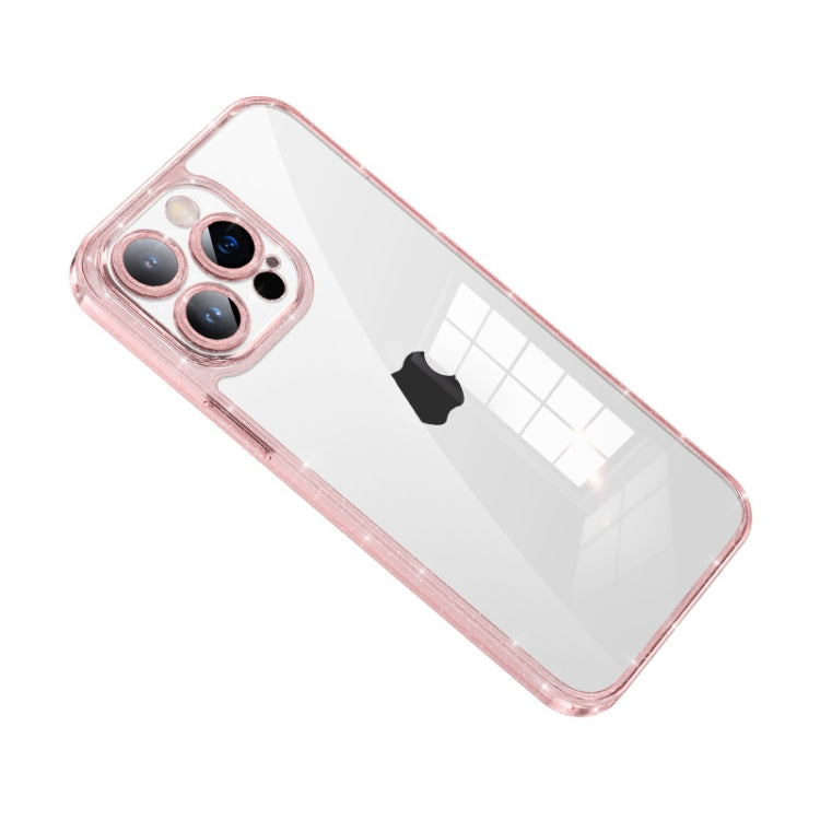 SULADA Glittery TPU + Tempered Glass Phone Case, For iPhone 14 Plus, For iPhone 14, For iPhone 14 Pro, For iPhone 14 Pro Max