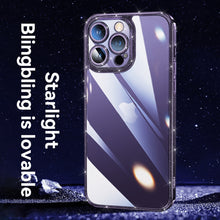 Load image into Gallery viewer, SULADA Glittery TPU + Tempered Glass Phone Case, For iPhone 14 Plus, For iPhone 14, For iPhone 14 Pro, For iPhone 14 Pro Max