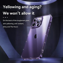 Load image into Gallery viewer, SULADA Glittery TPU + Tempered Glass Phone Case, For iPhone 14 Plus, For iPhone 14, For iPhone 14 Pro, For iPhone 14 Pro Max