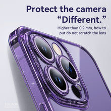 Load image into Gallery viewer, SULADA Glittery TPU + Tempered Glass Phone Case, For iPhone 14 Plus, For iPhone 14, For iPhone 14 Pro, For iPhone 14 Pro Max
