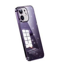 Load image into Gallery viewer, SULADA Electroplated Transparent Glittery TPU Phone Case, For iPhone 12 Pro Max, For iPhone 11