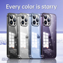 Load image into Gallery viewer, SULADA Electroplated Transparent Glittery TPU Phone Case, For iPhone 12 Pro Max, For iPhone 11