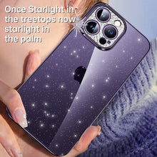Load image into Gallery viewer, SULADA Electroplated Transparent Glittery TPU Phone Case, For iPhone 12 Pro Max, For iPhone 11