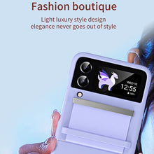 Load image into Gallery viewer, PC Skin Feel Hinge Shockproof Protective Phone Case, For Samsung Galaxy Flip4, For Samsung Galaxy Flip5