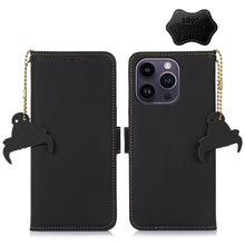 Load image into Gallery viewer, Genuine Leather Magnetic RFID Leather Phone Case, For iPhone 16 Pro Max, For iPhone 16 Pro, For iPhone 15 Pro Max, For iPhone 15 Pro, For iPhone 15 Plus, For iPhone 15