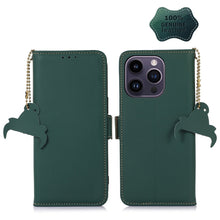 Load image into Gallery viewer, Genuine Leather Magnetic RFID Leather Phone Case, For iPhone 16 Pro Max, For iPhone 16 Pro, For iPhone 15 Pro Max, For iPhone 15 Pro, For iPhone 15 Plus, For iPhone 15