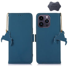 Load image into Gallery viewer, Genuine Leather Magnetic RFID Leather Phone Case, For iPhone 16 Pro Max, For iPhone 16 Pro, For iPhone 15 Pro Max, For iPhone 15 Pro, For iPhone 15 Plus, For iPhone 15