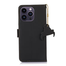 Load image into Gallery viewer, Genuine Leather Magnetic RFID Leather Phone Case, For iPhone 16 Pro Max, For iPhone 16 Pro, For iPhone 15 Pro Max, For iPhone 15 Pro, For iPhone 15 Plus, For iPhone 15