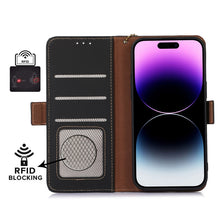 Load image into Gallery viewer, Genuine Leather Magnetic RFID Leather Phone Case, For iPhone 16 Pro Max, For iPhone 16 Pro, For iPhone 15 Pro Max, For iPhone 15 Pro, For iPhone 15 Plus, For iPhone 15