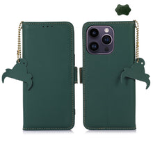 Load image into Gallery viewer, Genuine Leather Magnetic RFID Leather Phone Case, For iPhone 16 Pro Max, For iPhone 16 Pro, For iPhone 15 Pro Max, For iPhone 15 Pro, For iPhone 15 Plus, For iPhone 15