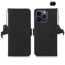 Load image into Gallery viewer, Genuine Leather Magnetic RFID Leather Phone Case, For iPhone 16 Pro Max, For iPhone 16 Pro, For iPhone 15 Pro Max, For iPhone 15 Pro, For iPhone 15 Plus, For iPhone 15