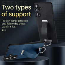 Load image into Gallery viewer, SULADA PC Hybrid Leather Texture Skin Feel Shockproof Phone Case, For Samsung Galaxy S23 5G