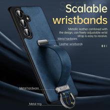 Load image into Gallery viewer, SULADA PC Hybrid Leather Texture Skin Feel Shockproof Phone Case, For Samsung Galaxy S23 5G