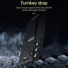 Load image into Gallery viewer, SULADA PC Hybrid Leather Texture Skin Feel Shockproof Phone Case, For Samsung Galaxy S23 5G