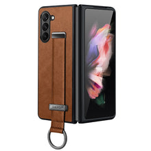 Load image into Gallery viewer, SULADA PC Hybrid Leather Texture Skin Feel Shockproof Phone Case, For Samsung Galaxy Z Flip7 FE / Flip6, For Samsung Galaxy Z Fold6, For Samsung Galaxy Z Fold5, For Samsung Galaxy Flip5