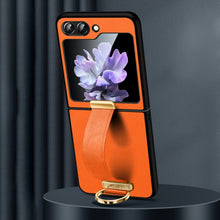 Load image into Gallery viewer, SULADA PC Hybrid Leather Texture Skin Feel Shockproof Phone Case, For Samsung Galaxy Z Flip7 FE / Flip6, For Samsung Galaxy Z Fold6, For Samsung Galaxy Z Fold5, For Samsung Galaxy Flip5
