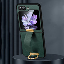Load image into Gallery viewer, SULADA PC Hybrid Leather Texture Skin Feel Shockproof Phone Case, For Samsung Galaxy Z Flip7 FE / Flip6, For Samsung Galaxy Z Fold6, For Samsung Galaxy Z Fold5, For Samsung Galaxy Flip5