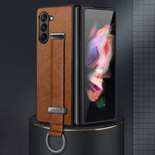 Load image into Gallery viewer, SULADA PC Hybrid Leather Texture Skin Feel Shockproof Phone Case, For Samsung Galaxy Z Flip7 FE / Flip6, For Samsung Galaxy Z Fold6, For Samsung Galaxy Z Fold5, For Samsung Galaxy Flip5