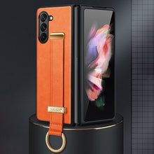 Load image into Gallery viewer, SULADA PC Hybrid Leather Texture Skin Feel Shockproof Phone Case, For Samsung Galaxy Z Flip7 FE / Flip6, For Samsung Galaxy Z Fold6, For Samsung Galaxy Z Fold5, For Samsung Galaxy Flip5