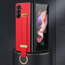 Load image into Gallery viewer, SULADA PC Hybrid Leather Texture Skin Feel Shockproof Phone Case, For Samsung Galaxy Z Flip7 FE / Flip6, For Samsung Galaxy Z Fold6, For Samsung Galaxy Z Fold5, For Samsung Galaxy Flip5
