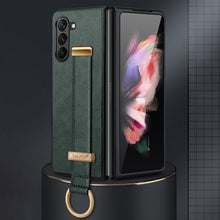 Load image into Gallery viewer, SULADA PC Hybrid Leather Texture Skin Feel Shockproof Phone Case, For Samsung Galaxy Z Flip7 FE / Flip6, For Samsung Galaxy Z Fold6, For Samsung Galaxy Z Fold5, For Samsung Galaxy Flip5