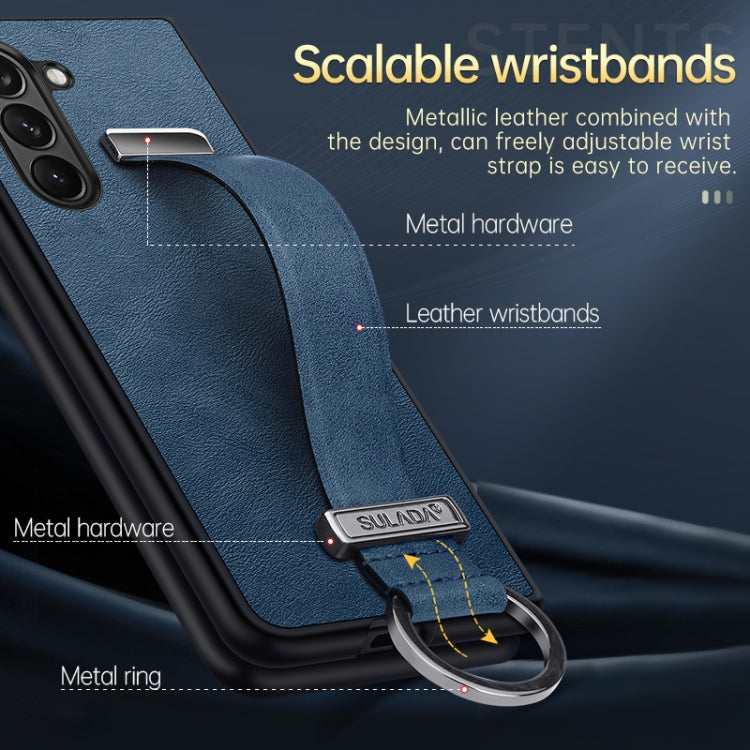 SULADA PC Hybrid Leather Texture Skin Feel Shockproof Phone Case, For Samsung Galaxy Z Flip7 FE / Flip6, For Samsung Galaxy Z Fold6, For Samsung Galaxy Z Fold5, For Samsung Galaxy Flip5