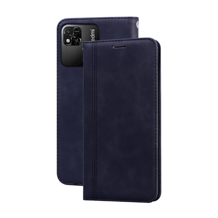 Frosted Business Magnetic Horizontal Flip PU Phone Case, For Xiaomi Poco M4 5G/Poco M5/Redmi Note 11R, For Xiaomi Poco C40, For Xiaomi Redmi 10A 4G