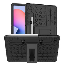 Load image into Gallery viewer, Tire Texture TPU+PC Shockproof Case  , with Holder &amp; Pen Tray, For Samsung Galaxy S6 Lite