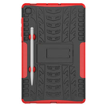 Load image into Gallery viewer, Tire Texture TPU+PC Shockproof Case  , with Holder &amp; Pen Tray, For Samsung Galaxy S6 Lite