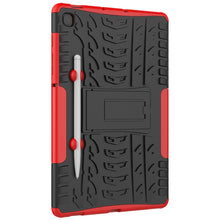 Load image into Gallery viewer, Tire Texture TPU+PC Shockproof Case  , with Holder &amp; Pen Tray, For Samsung Galaxy S6 Lite