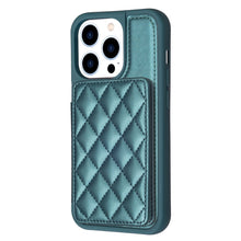 Load image into Gallery viewer, BF25 Square Plaid Card Bag Holder Phone Case, For iPhone 14 Pro Max, For iPhone 15, For iPhone SE 2022 / 2020 / 8 / 7, For iPhone 13 Pro Max, For iPhone 13 Pro, For iPhone 12 / 12 Pro