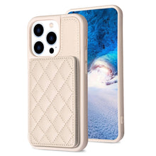 Load image into Gallery viewer, BF25 Square Plaid Card Bag Holder Phone Case, For iPhone 14 Pro Max, For iPhone 15, For iPhone SE 2022 / 2020 / 8 / 7, For iPhone 13 Pro Max, For iPhone 13 Pro, For iPhone 12 / 12 Pro