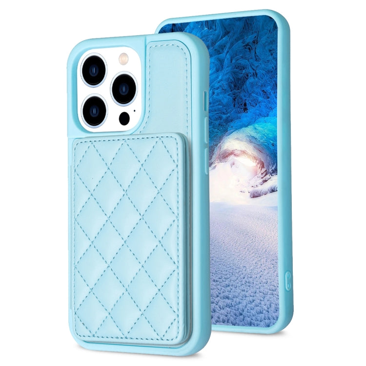 BF25 Square Plaid Card Bag Holder Phone Case, For iPhone 14 Pro Max, For iPhone 15, For iPhone SE 2022 / 2020 / 8 / 7, For iPhone 13 Pro Max, For iPhone 13 Pro, For iPhone 12 / 12 Pro