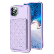 Load image into Gallery viewer, BF25 Square Plaid Card Bag Holder Phone Case, For iPhone 12 Pro Max, For iPhone 11 Pro Max, For iPhone 11, For iPhone 11 Pro, For iPhone X / XS, For iPhone XR