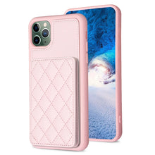 Load image into Gallery viewer, BF25 Square Plaid Card Bag Holder Phone Case, For iPhone 12 Pro Max, For iPhone 11 Pro Max, For iPhone 11, For iPhone 11 Pro, For iPhone X / XS, For iPhone XR