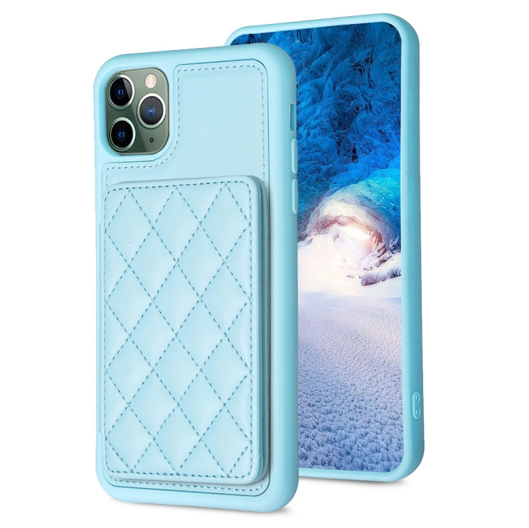 BF25 Square Plaid Card Bag Holder Phone Case, For iPhone 12 Pro Max, For iPhone 11 Pro Max, For iPhone 11, For iPhone 11 Pro, For iPhone X / XS, For iPhone XR