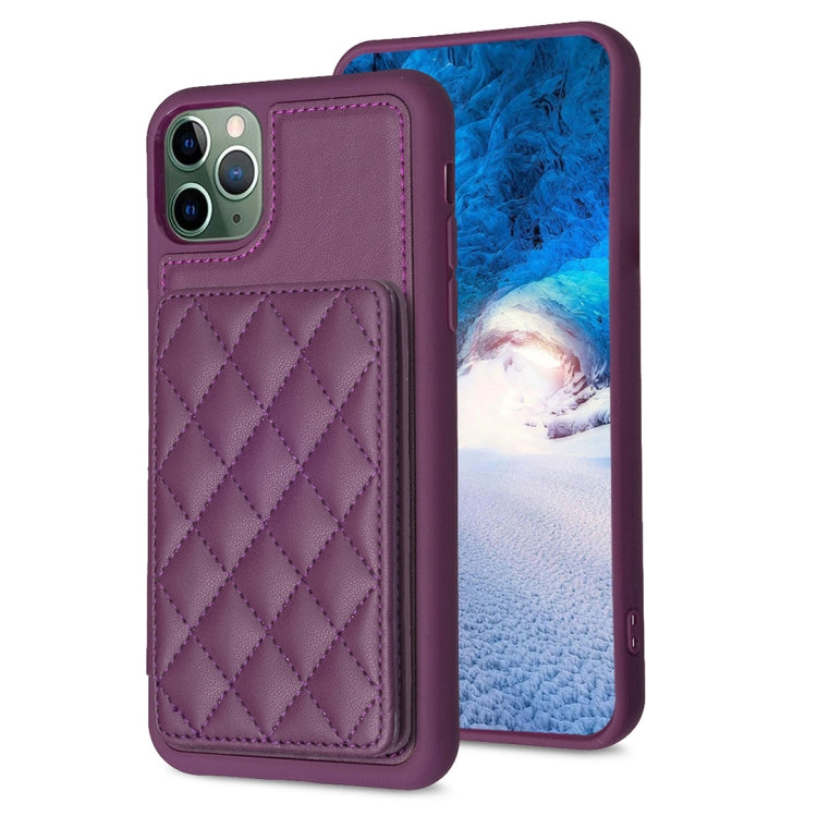 BF25 Square Plaid Card Bag Holder Phone Case, For iPhone 12 Pro Max, For iPhone 11 Pro Max, For iPhone 11, For iPhone 11 Pro, For iPhone X / XS, For iPhone XR