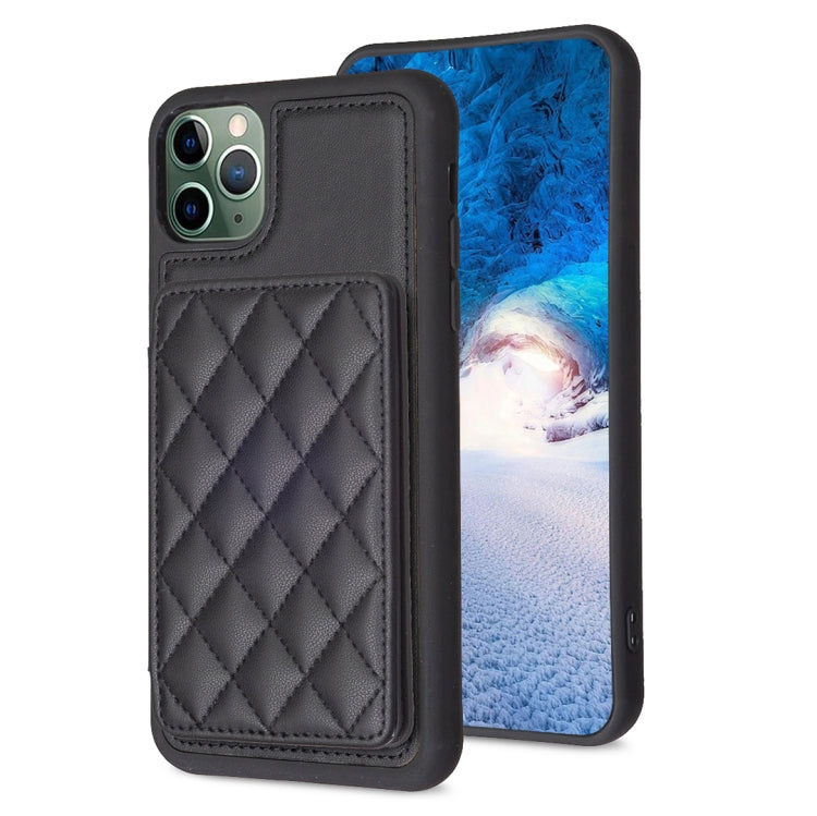 BF25 Square Plaid Card Bag Holder Phone Case, For iPhone 12 Pro Max, For iPhone 11 Pro Max, For iPhone 11, For iPhone 11 Pro, For iPhone X / XS, For iPhone XR