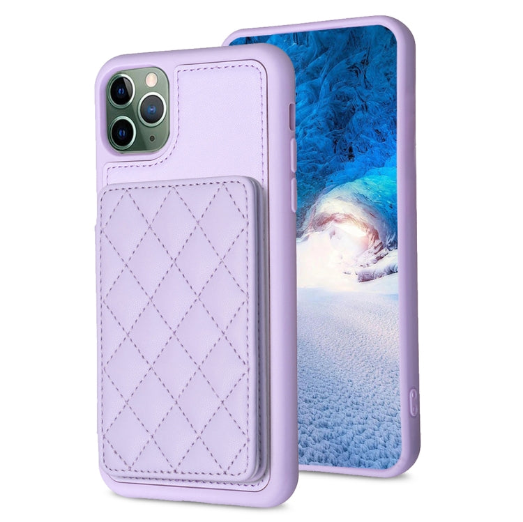 BF25 Square Plaid Card Bag Holder Phone Case, For iPhone 12 Pro Max, For iPhone 11 Pro Max, For iPhone 11, For iPhone 11 Pro, For iPhone X / XS, For iPhone XR