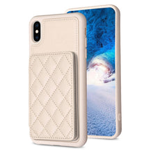 Load image into Gallery viewer, BF25 Square Plaid Card Bag Holder Phone Case, For iPhone 12 Pro Max, For iPhone 11 Pro Max, For iPhone 11, For iPhone 11 Pro, For iPhone X / XS, For iPhone XR